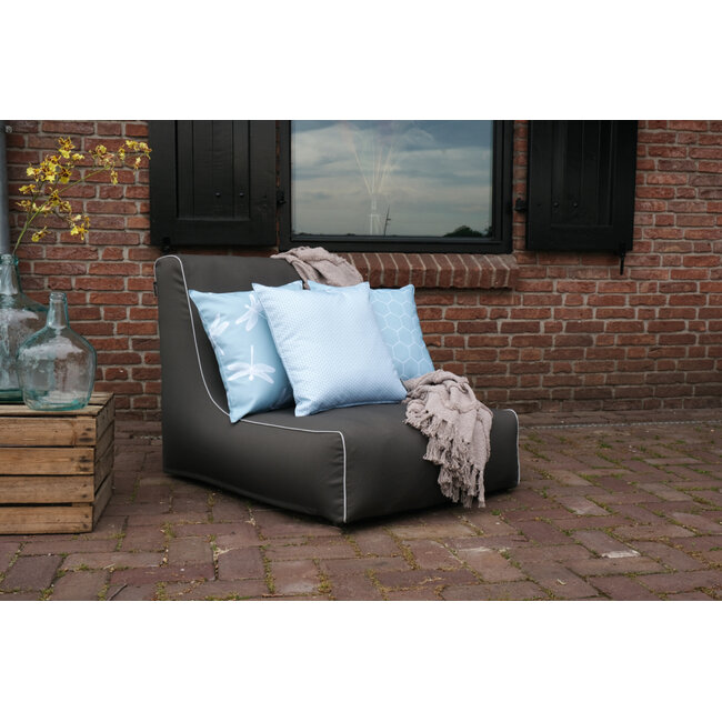 2Lif St. Maxime outdoor d.grey opblaasbare Sofa 70 x 90 x 70 cm