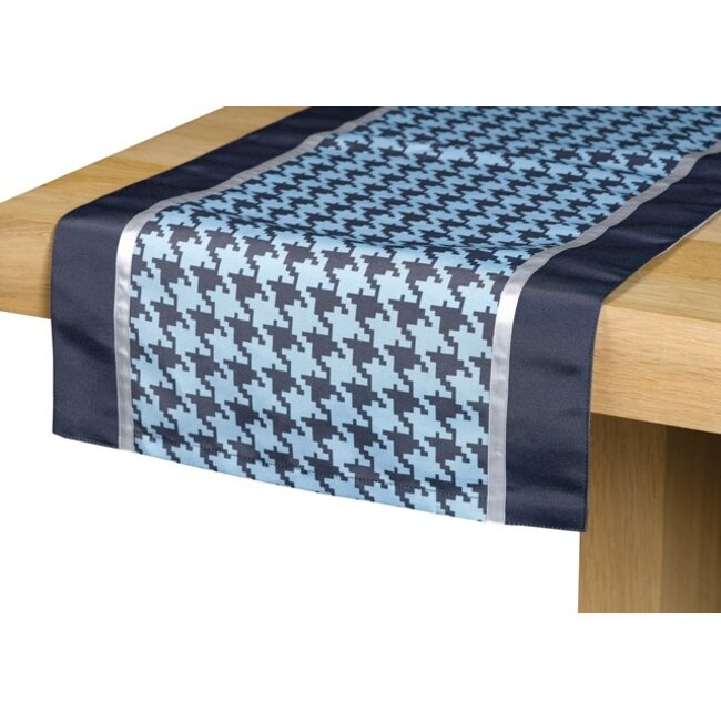 2Lif Grace Tafelloper blauw 42x142cm