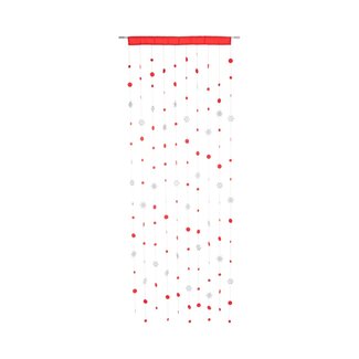 2Lif Snowfall Draadgordijn rood 90x250cm