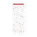 2Lif Snowfall Draadgordijn rood 90x250cm