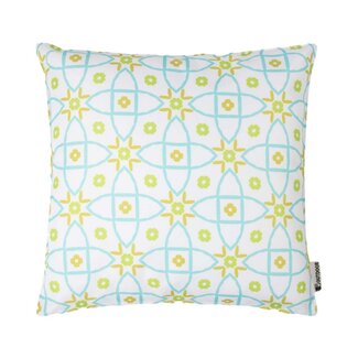 2Lif Mila Outdoor green/aqua Cushion 47 cm x 47 cm
