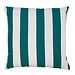 2Lif Lef grote streep outdoor petrol kussen 45x45cm