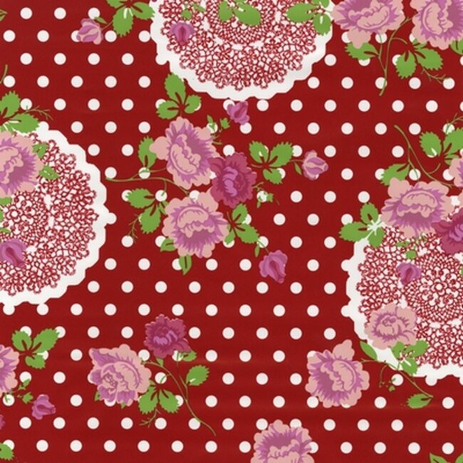 2Lif Dots&Flowers Statische raamfolie Mini rol transparant