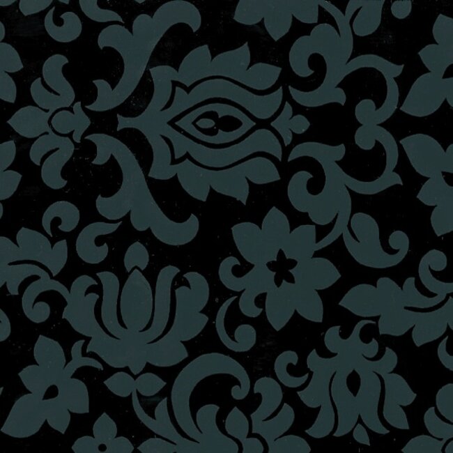 2Lif Class. Ornament Zelfklevende Folie Mini rol zwart 45cmx2mtr