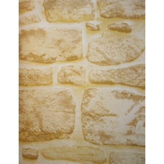 2Lif Mediterranean Stonewall Zelfklevende Folie Mini rol zand 45cmx2mtr