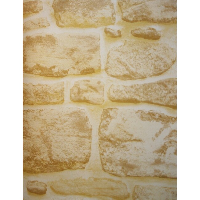 2Lif Mediterranean Stonewall Zelfklevende Folie Mini rol zand 45cmx2mtr