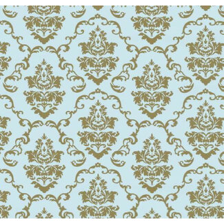 2Lif Aida Zelfklevende Folie Mini rol blauw goud 45cmx2mtr