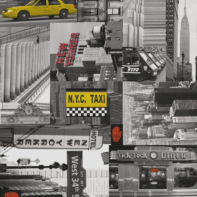 2Lif City Taxi Zelfklevende Folie Mini rol multi 45cmx2mtr