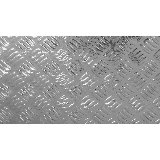 2Lif zilver Riffle Statische raamfolie Mini rol transparant 67,5cmx1,5mtr