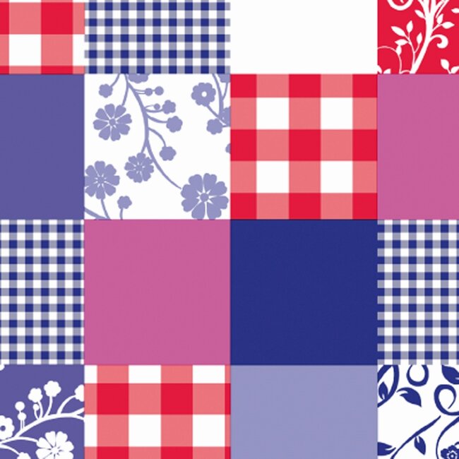 2Lif Patchwork Zelfklevende Folie Mini rol multi 45cmx2mtr