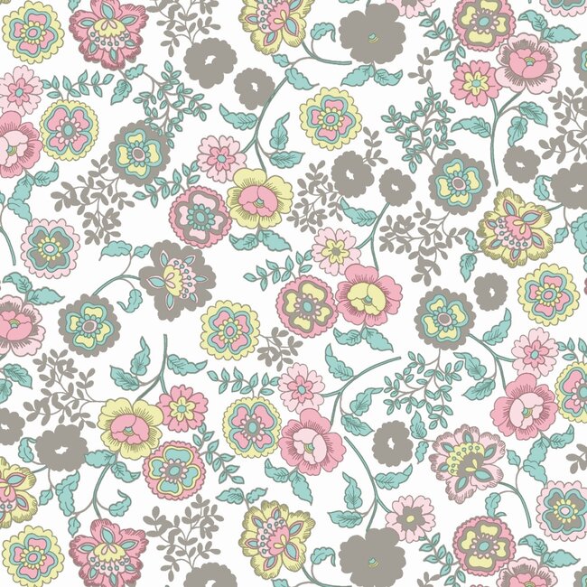 2Lif Fleur Zelfklevende Folie Mini rol wit 45cmx2mtr