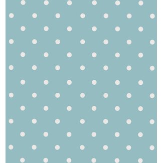 2Lif Dots Vintage Zelfklevende Folie Mini rol blauw 45cmx2mtr