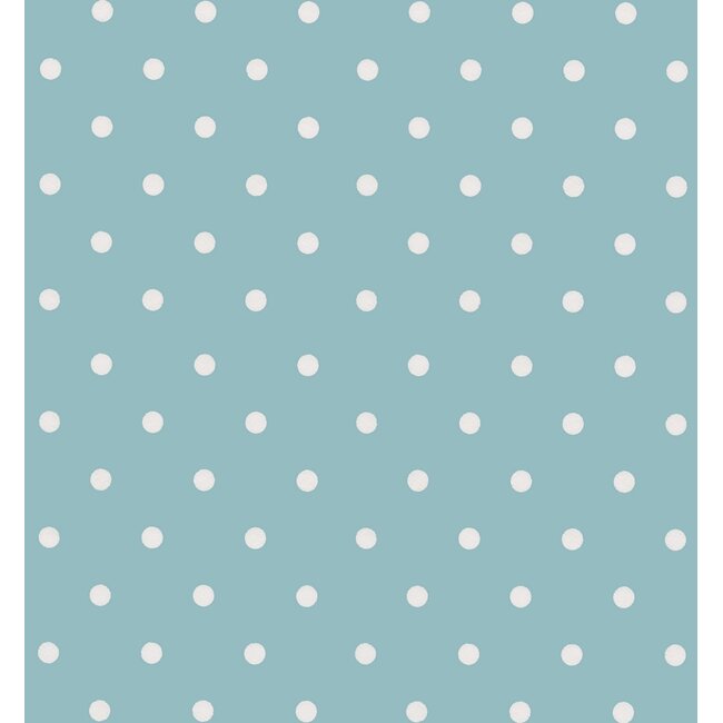 2Lif Dots Vintage Zelfklevende Folie Mini rol blauw 45cmx2mtr