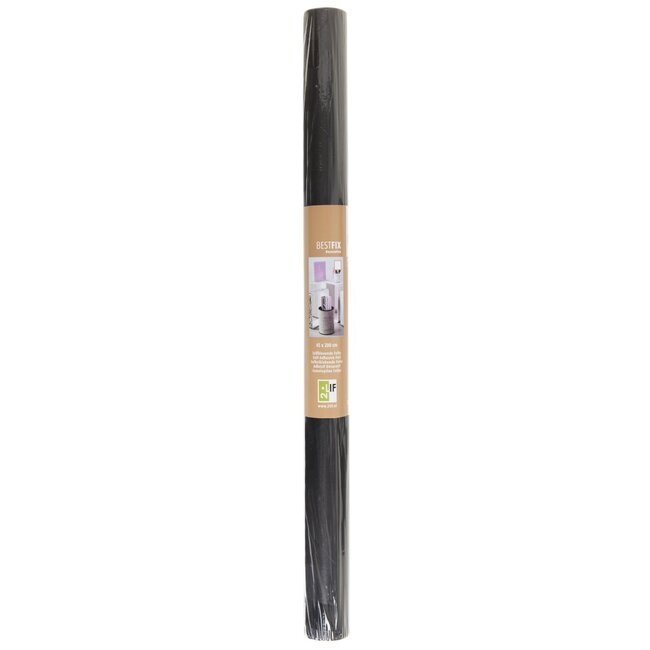 2Lif Plain Dull bestfix Zelfklevende Folie Mini rol zwart 45cmx2mtr