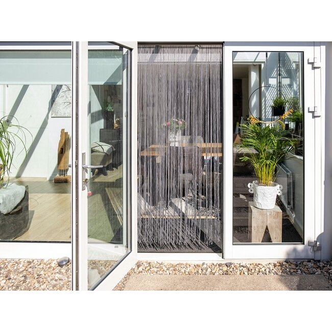 2Lif Tortuga Vliegengordijn licht grijs 90x200cm