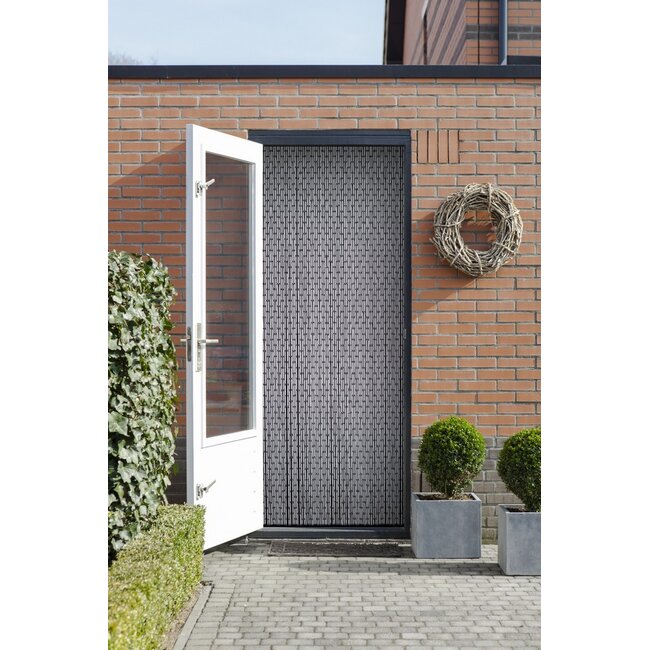 2Lif Havana Vliegengordijn zilver grijs 100x230cm