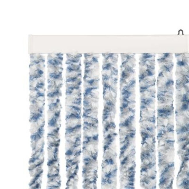 2Lif Chenille Caravan vliegengordijn blauw/grijsmulti 56x180cm