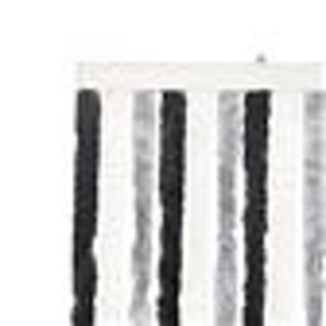 2Lif Chenille Stripe Caravan vliegengordijn wit/grijs 56x180cm
