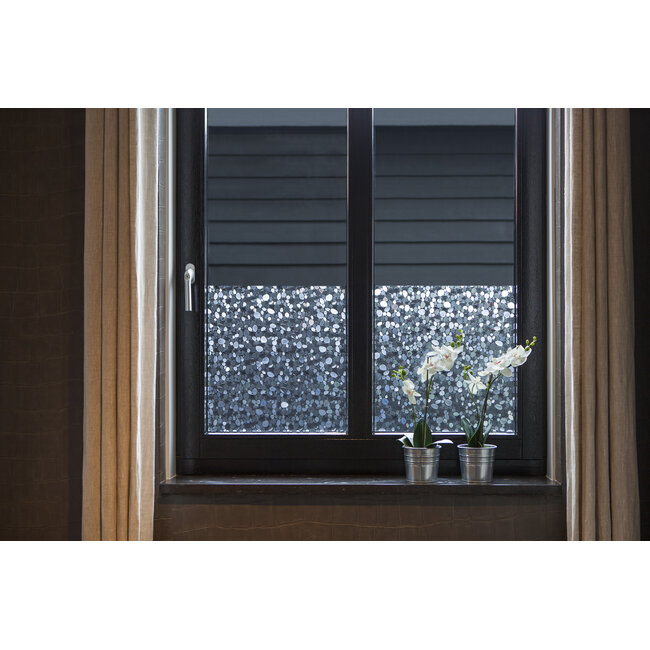 2Lif Stones Statische raamfolie Mini rol transparant 45cmx1,5mtr