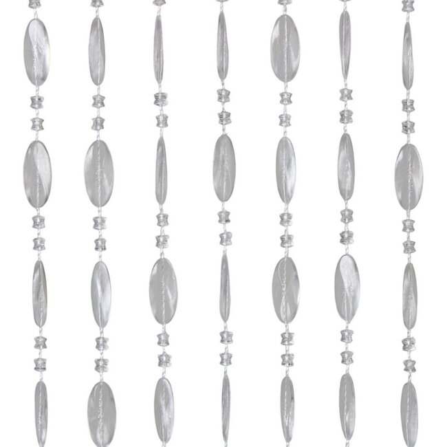 2Lif Kristal Vliegengordijn zwart/wit 90x200cm