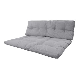 2Lif Lennon Outdoor pallet matress set lichtgrijs 120x80cm/120x40cm