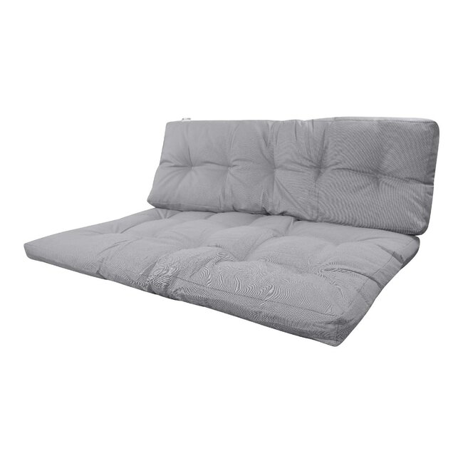 2Lif Lennon Outdoor pallet matress set lichtgrijs 120x80cm/120x40cm