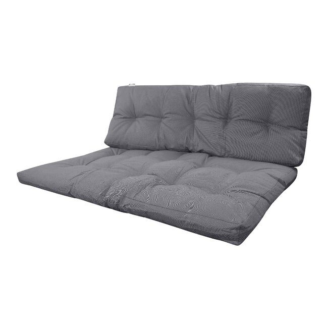 2Lif Lennon outdoor pallet matras set donkergrijs 120x80cm/120x40cm