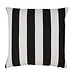 2Lif Lef grote streep outdoor donker grijs cushion 45x45cm
