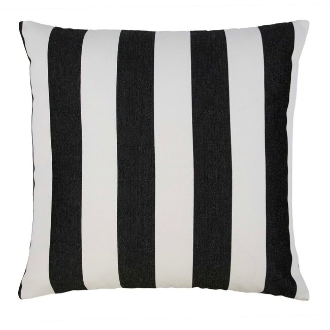 2Lif Lef grote streep outdoor donker grijs cushion 45x45cm