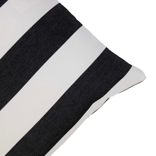 2Lif Lef grote streep outdoor donker grijs cushion 45x45cm