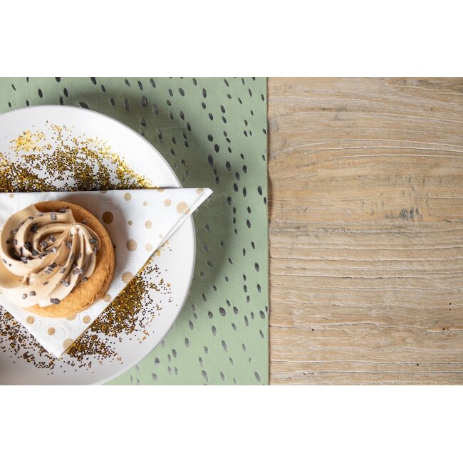 2Lif Decoratie tafelloper box zeegroen 28x150cm 21 rolls