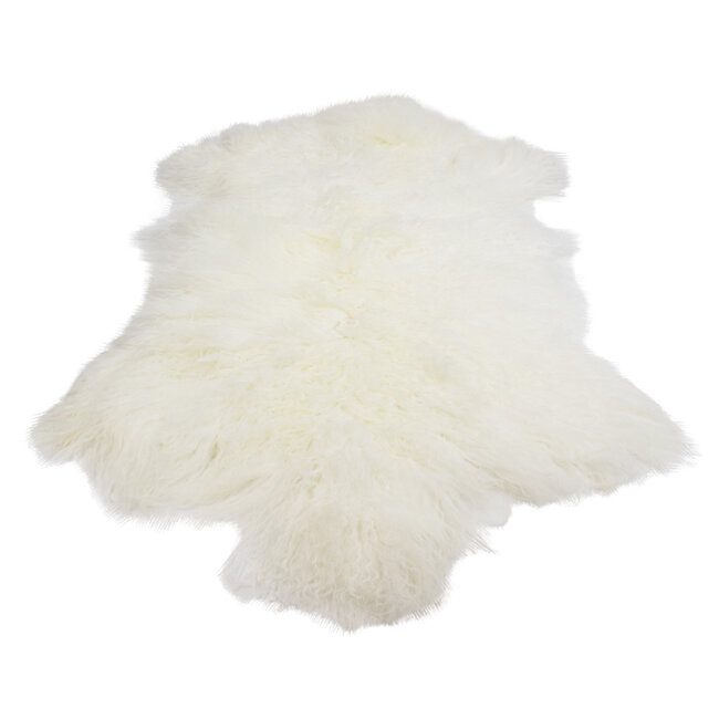 Mars & More schapenvacht krulhaar wit 100cm