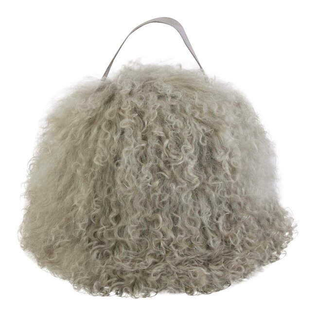 Mars & More deurstopper schaap krulhaar grijs 15cm