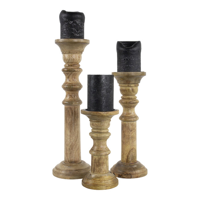 Mars & More kandelaar mango hout 30cm*