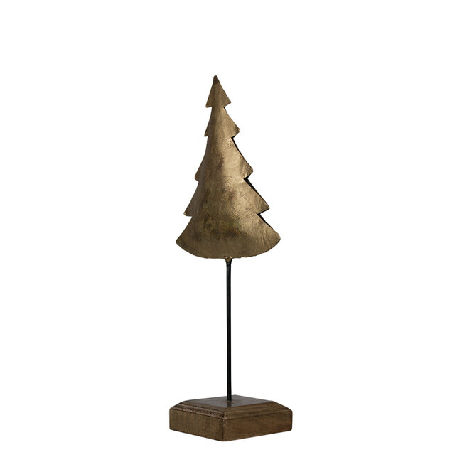 Mars & More staande kerstboom goud 35cm*