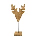 Mars & More staand hert mango hout h41 d18x10cm