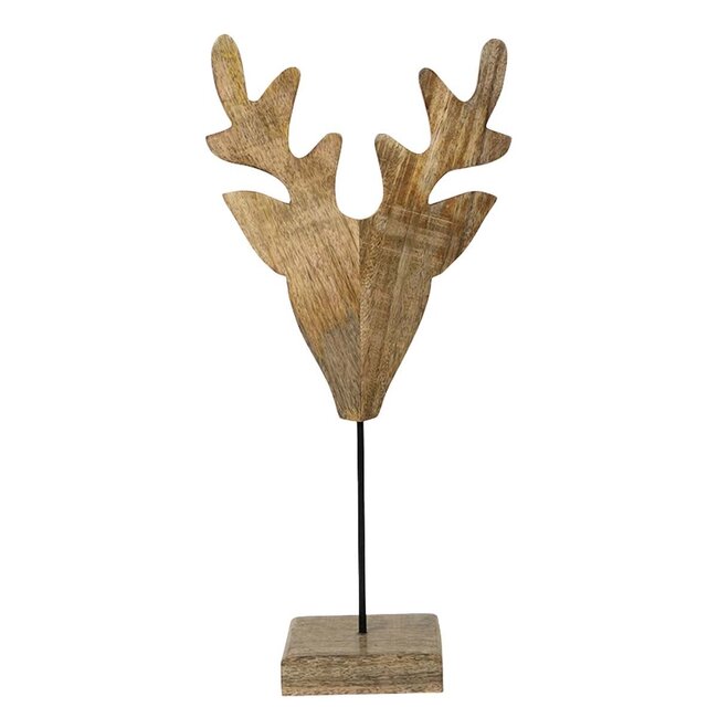 Mars & More staand hert mango hout h60 d15x26cm