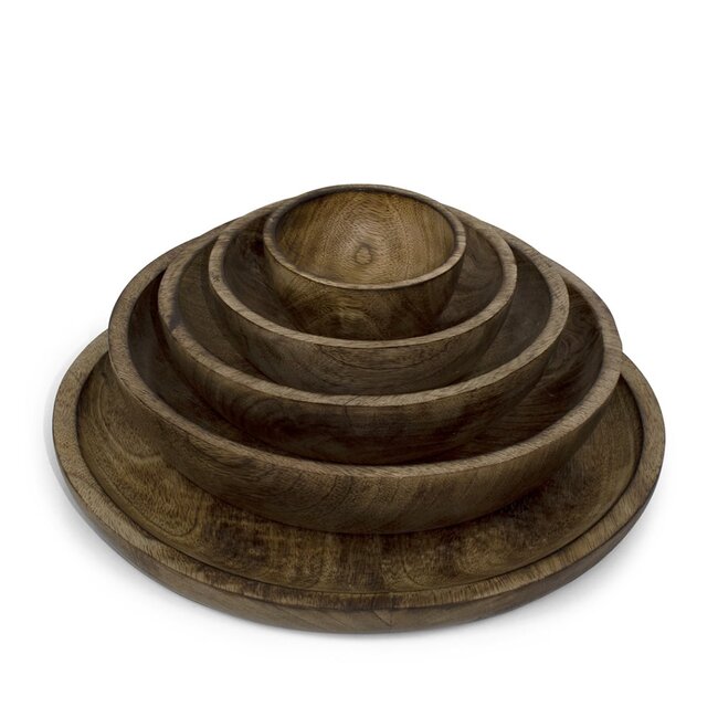 Mars & More Schaal Mango hout 25x25x5cm