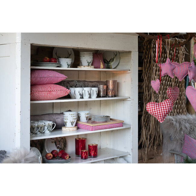 Mars & More hanger katoen hart rood 10cm