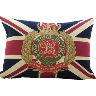 Mars & More gobelin kussen vlag her majesty 30x45cm