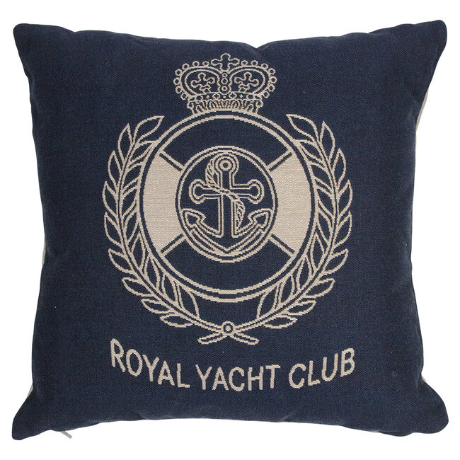Mars & More gobelin kussen navy royal yacht club 45x45cm