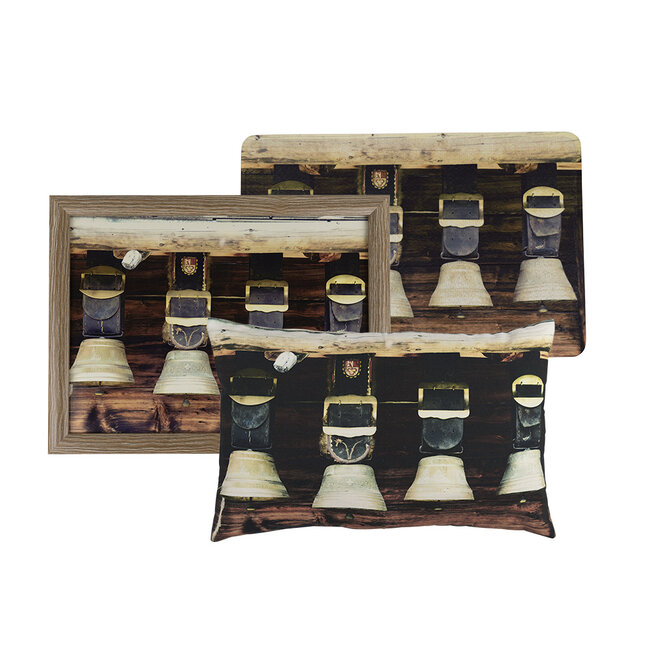 Mars & More canvas kussen koebellen 40x60cm