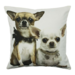 Mars & More canvas kussen 2 chihuahuas 50x50cm*
