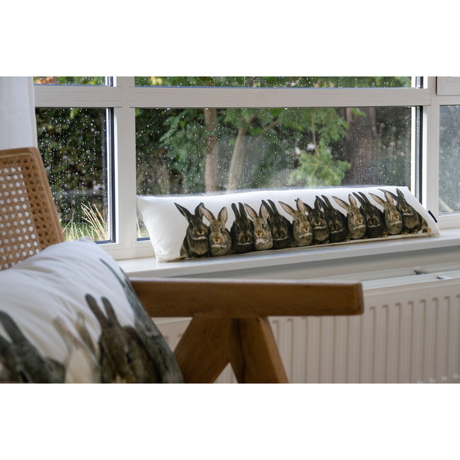 Mars & More canvas tochtkussen konijntjes 20x90cm