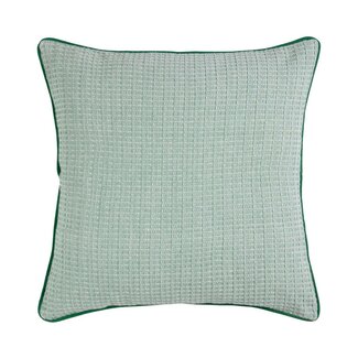 Linen & More Hyacinth Kussen wafel groen 45x45cm