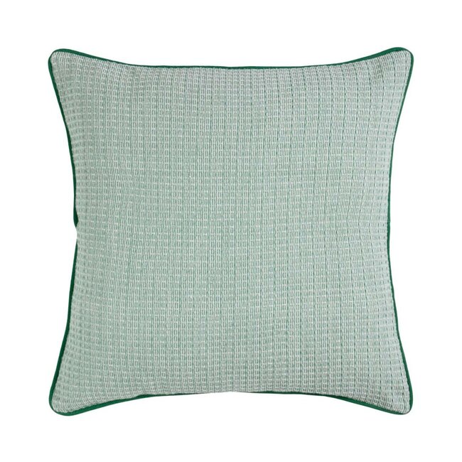 Linen & More Hyacinth Kussen wafel groen 45x45cm