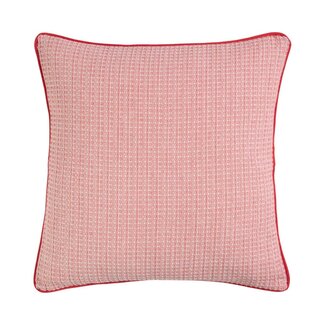 Linen & More Hyacinth Kussen wafel rood 45x45cm