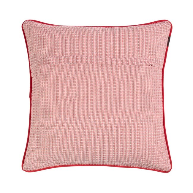 Linen & More Hyacinth Kussen wafel rood 45x45cm