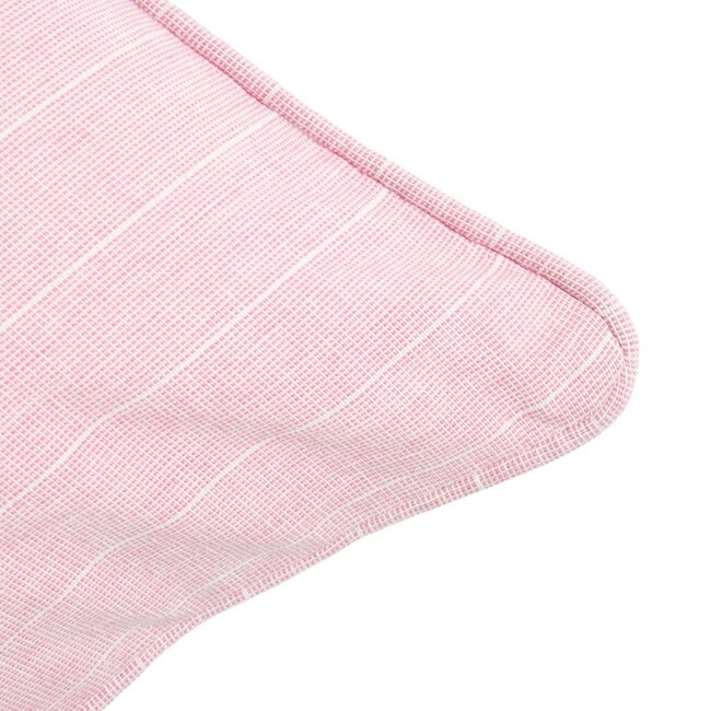 Linen & More Azalea Kussen streep roze 45x45cm