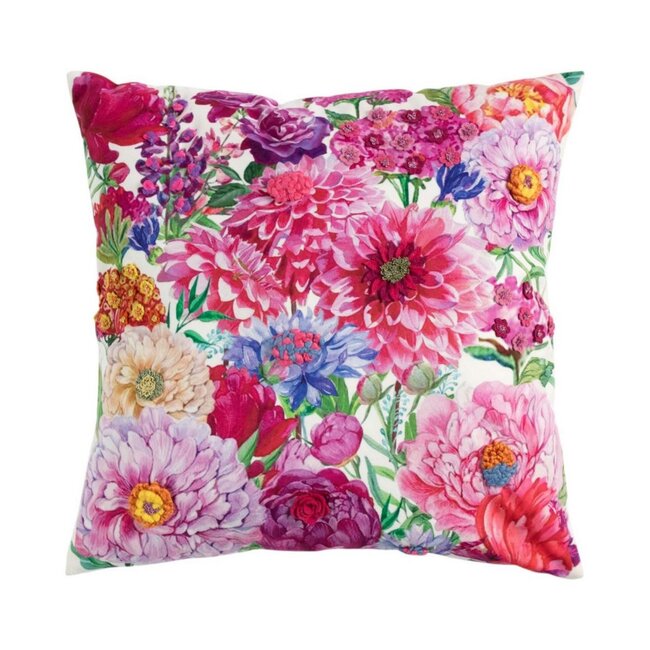 Mars & More Dahlia Kussen handgemaakt roze 45x45cm